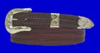 Hand made in our Custom Shop this belt is made with a double row of rope tooling. It is 1 1/4