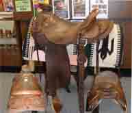 This Wade saddle is a J.M. Capriola by Robert Chavez. It has a 15.5